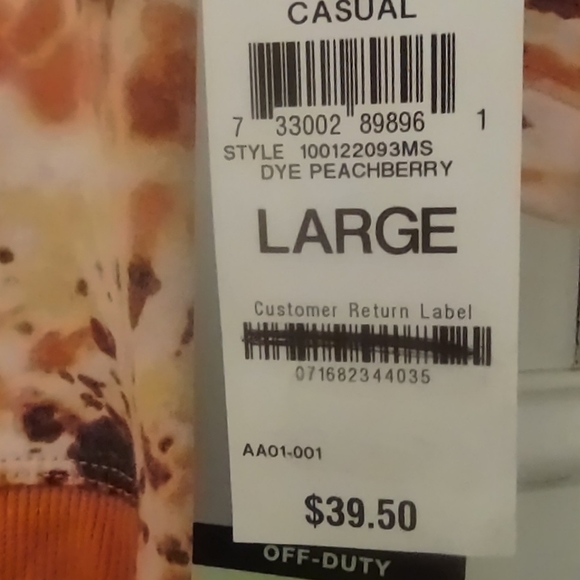 Ideology Women's Tie Dye Crew Neck Elbow Sleeves - Picture 3 of 4